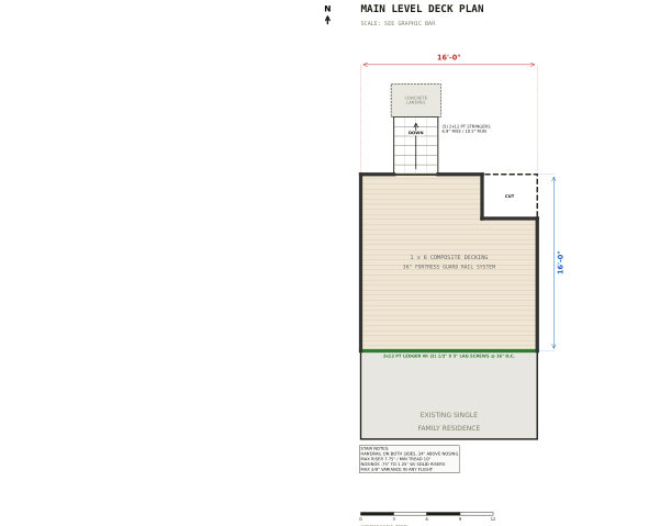 Planning set cover, 16x16 Deck Plans With A Recessed Bay