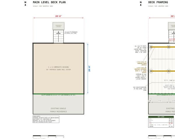 Planning set cover, 20x20 Deck Plans