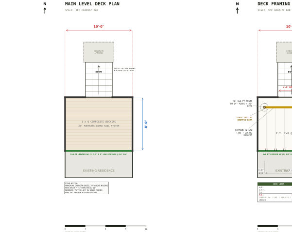 Planning set cover, 8x10 Deck Plans